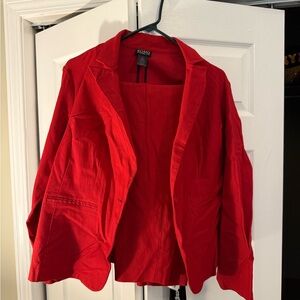 Soho Apparel Red Blazer Modern Cut
